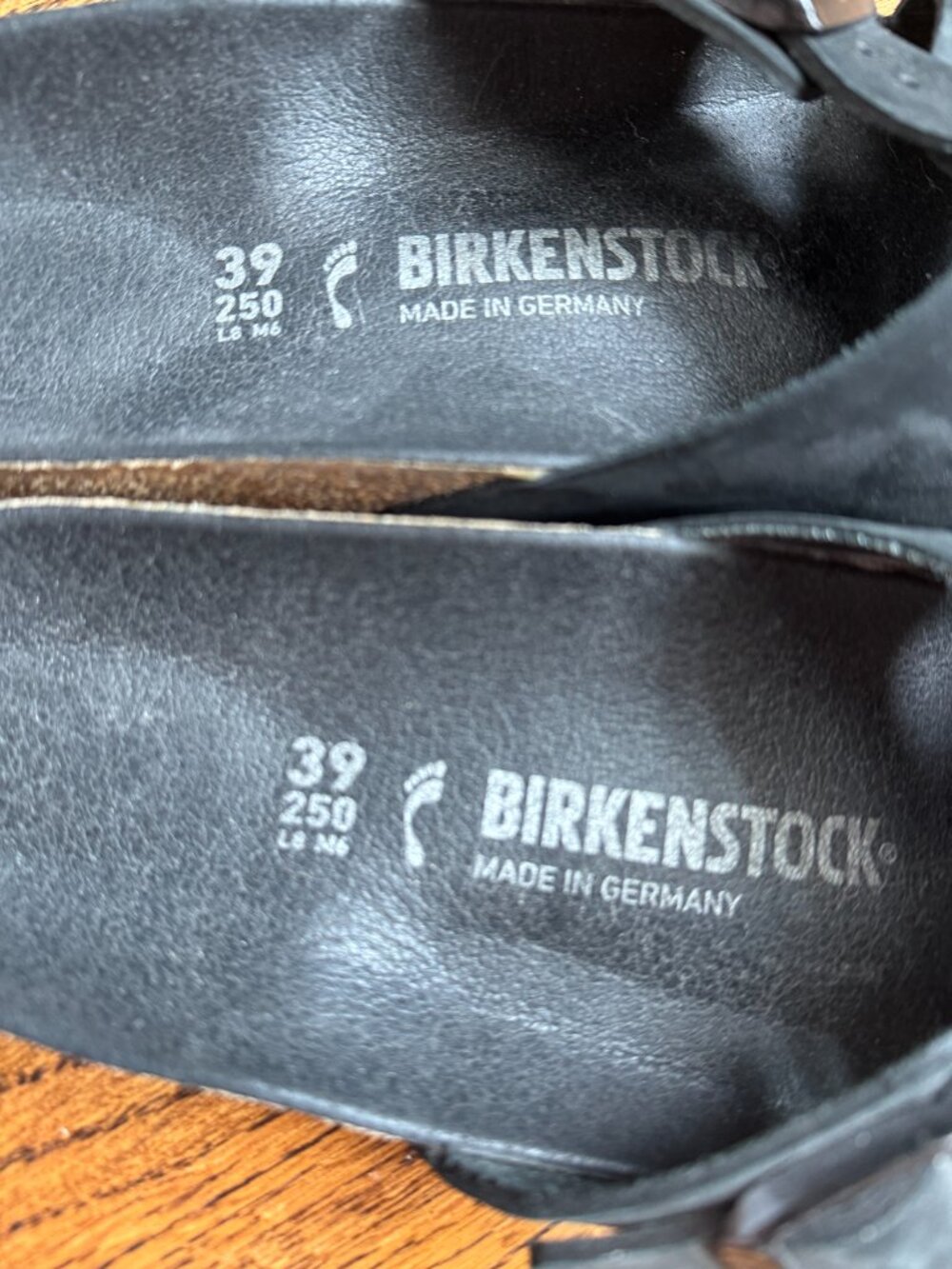 Birkenstock Siena Black Nubuck EU 39 (US Women's 8-8.5) Narrow Sandals - Picture 2 of 6